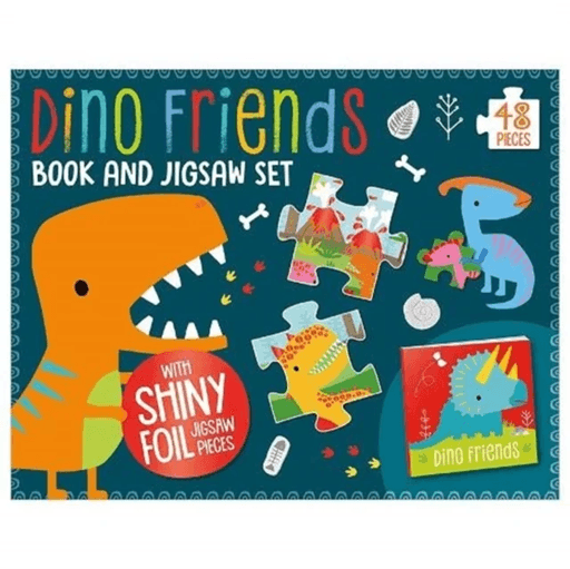 Dino Friends Book and Jigsaw Box Set av Make Believe Ideas