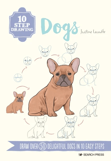 10 Step Drawing: Dogs av Justine Lecouffe