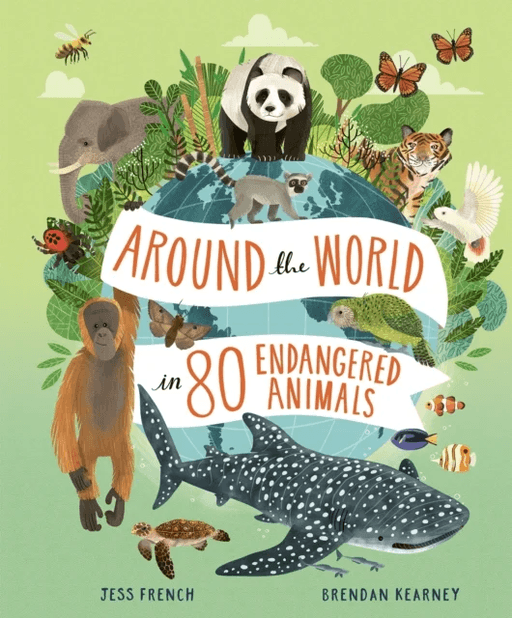 Around the World in 80 Endangered Animals av Jess French