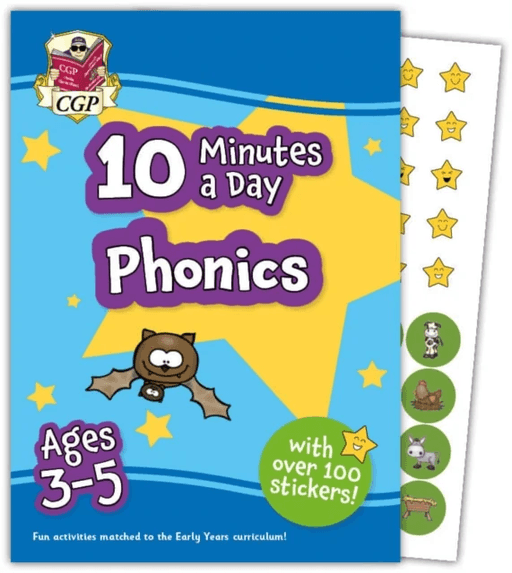 10 Minutes a Day Phonics for Ages 3-5 (with reward stickers) av CGP Books