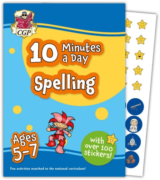 10 Minutes a Day Spelling for Ages 5-7 (with reward stickers) av CGP Books