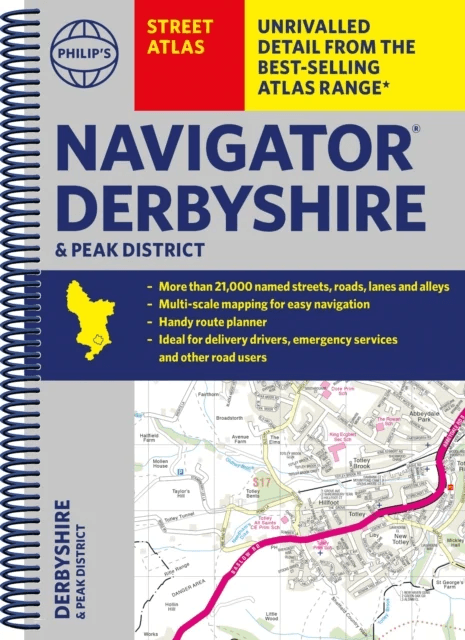 Philip's Navigator Street Atlas Derbyshire and the Peak District av Philip's Maps