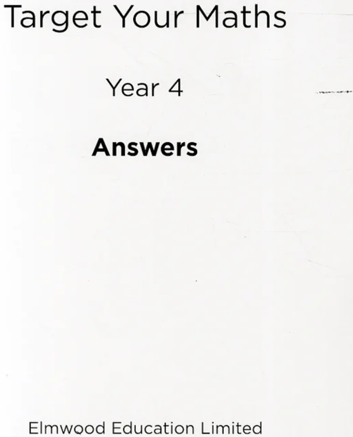 Target Your Maths Year 4 Answer Book av Stephen Pearce