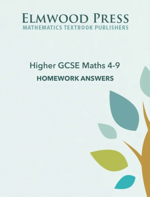 Higher GCSE Maths 4-9 Homework Answers av Michael White