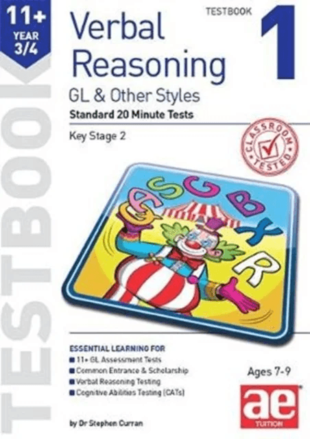 11+ Verbal Reasoning Year 3/4 GL &amp; Other Styles Testbook 1 av Dr Stephen C Curran
