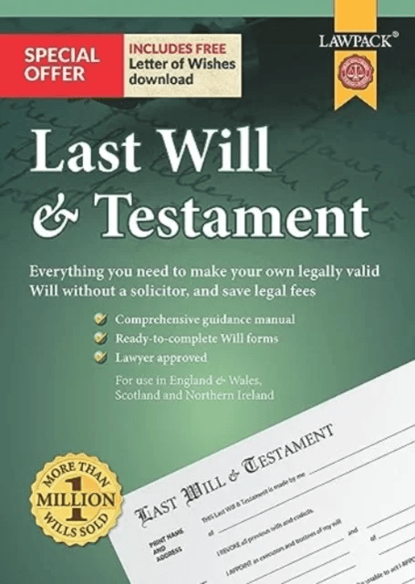 Last Will &amp; Testament Kit av Lawpack