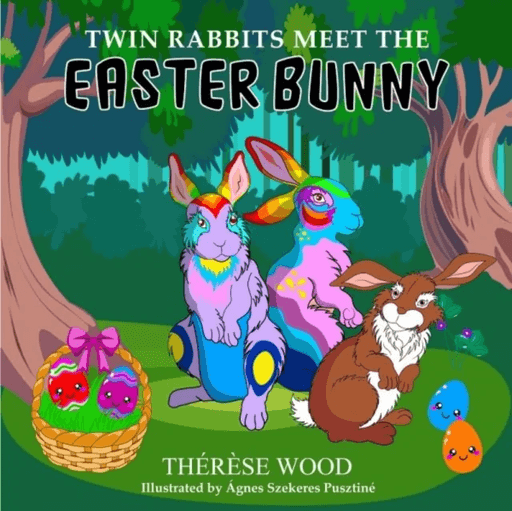 Twin Rabbits Meet the Easter Bunny av Therese Wood