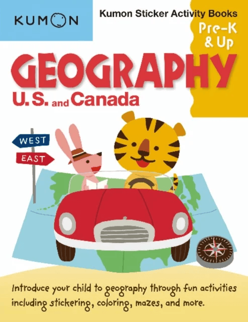 Kumon Sticker Activity Books: Geography U.S. and Canada av Kumon