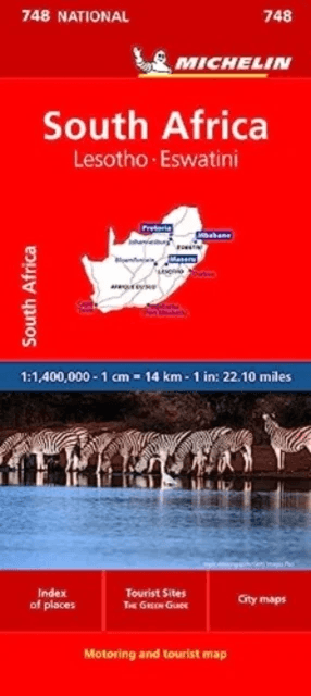 South Africa - National Map 748 av Michelin