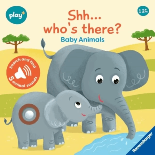 Ravensburger Play+ Infant &amp; Toddler - Shhh¿Who's there? Baby Animals My First Seek and Find Sound Bo av Dynamo Limited