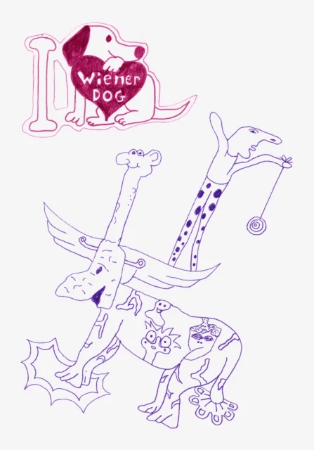 I Love Wiener Dog av Josse Bailly