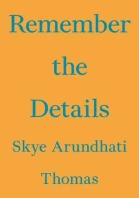 Remember the Details av Skye Arundhati Thomas