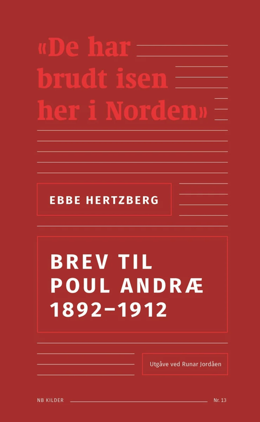 Brev til Poul Andræ 1892-1912 av Ebbe Hertzberg