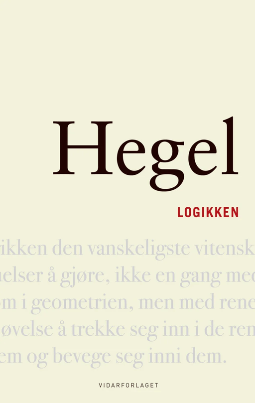 Logikken av Georg Wilhelm Friedrich Hegel