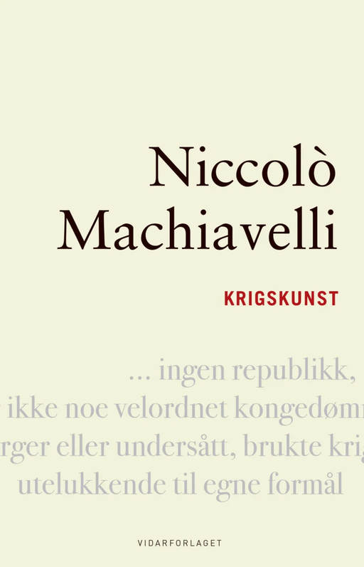 Krigskunst av Niccolò Machiavelli