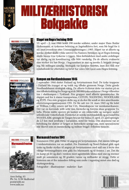 Militærhistorisk bokpakke av Frode Lindgjerdet, Per Erik Olsen