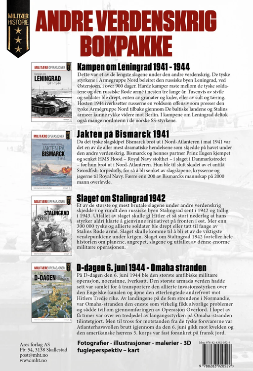 Militærhistorisk bokpakke andre verdenskrig av Peter Antall, Robert Forczyk, Angus Konstam