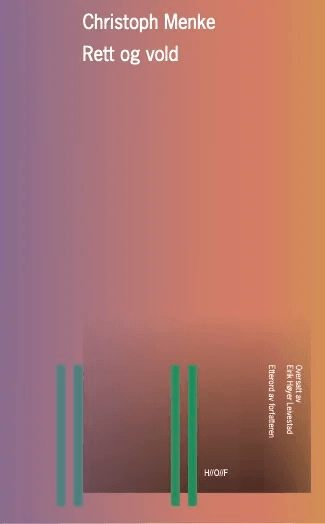Rett og vold av Christoph Menke