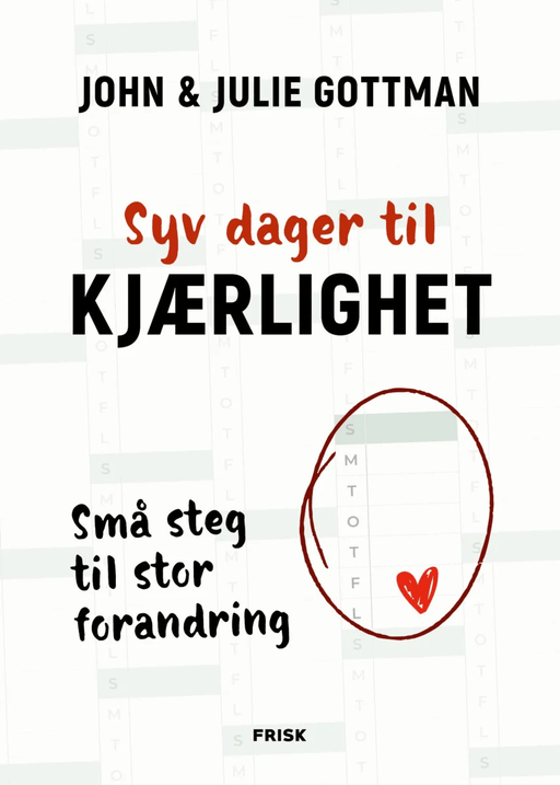 Syv dager til kjærlighet av John M. Gottman, Julie Schwartz Gottman