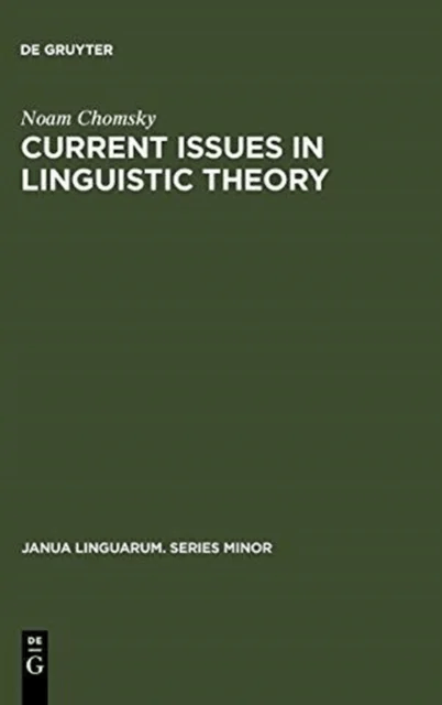 Current Issues in Linguistic Theory av Noam Chomsky