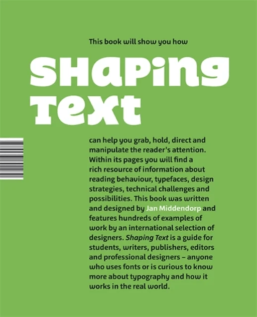 Shaping Text av Jan Middendorp
