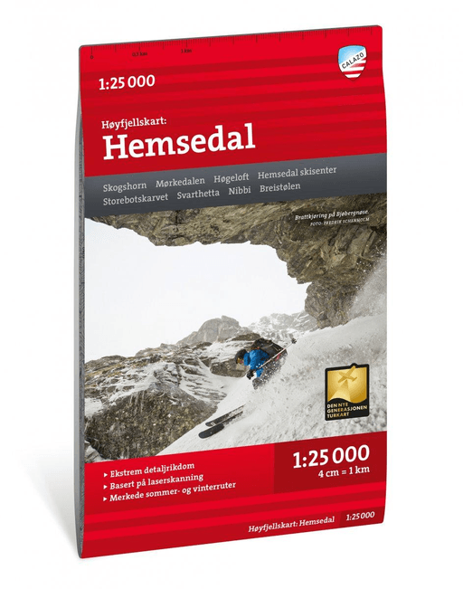 Høyfjellskart Hemsedal