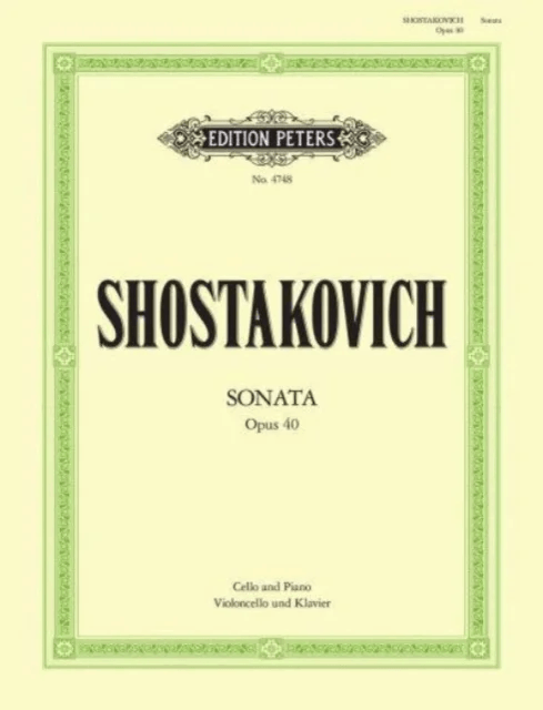 SONATA IN D MINOR OP 40 av DIMITR SHOSTAKOVICH