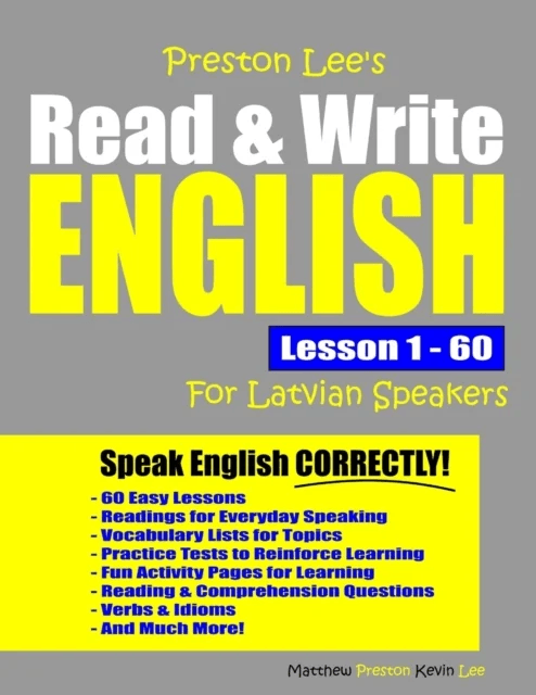 Preston Lee's Read &amp; Write English Lesson 1 - 60 For Latvian Speakers av Matthew Preston, Kevin Lee