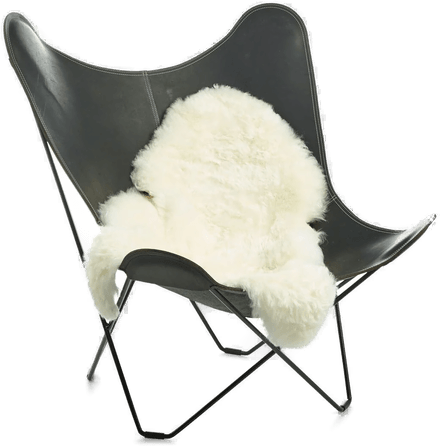 Natures Collection Saueskinn Naturhvit 120+x60 cm