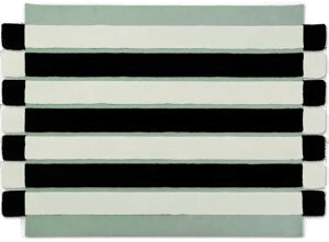Ogeborg ODC Segment Rug Stripe Chess Mint-white-black
