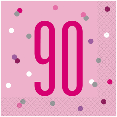 Unique Party Papirservietter Tallet 90 Rosa