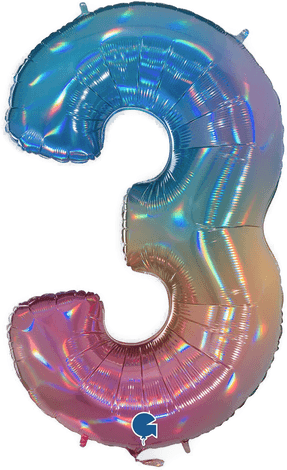 Tallballong Regnbue Mønster 3 Ballongkungen