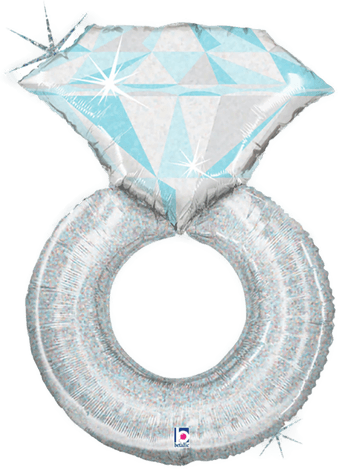 Ballongkungen Folieballong Forlovelsesring