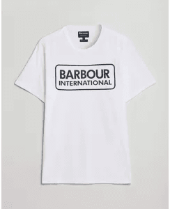 Barbour International Large Logo Tee White