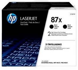 HP 87X Tonerkassett Svart, twin pack