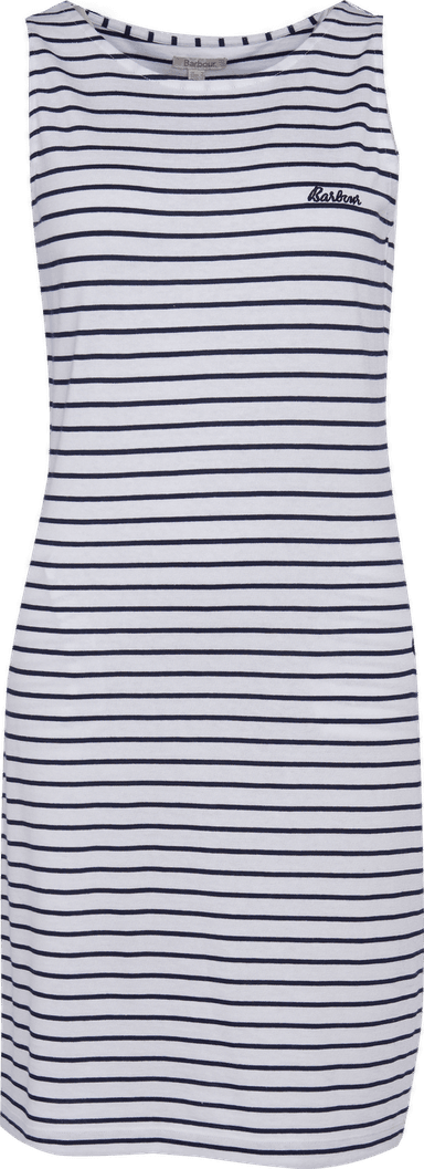 Barbour Dalmore Striped Dress White/Navy