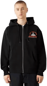 Obey Heavyweight zip-hettegenser Blå S