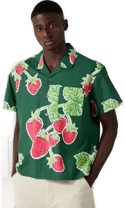 Obey Jumbo Berries skjorte Grønn L