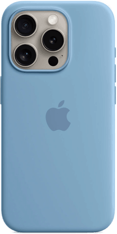 Apple MagSafe Silikondeksel iPhone 15 Pro Vinterblå