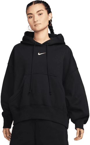 Nike Phoenix Fleece hettegenser dame - Svart