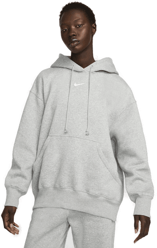 Nike Phoenix Fleece hettegenser dame - Grå