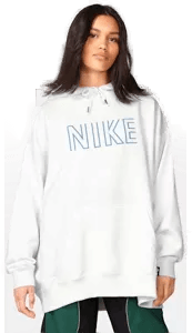 Nike Oversized hettegenser Svart L
