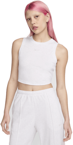 Nike Chill Knit kort singlet dame - Brun