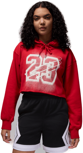 Jordan Flight Fleece hettegenser dame - Rød