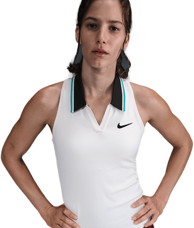 NikeCourt Slam Dri-FIT tennissinglet dame - Brun