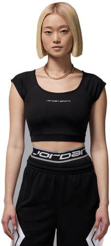 Jordan Sport kortermet magetopp dame - Svart