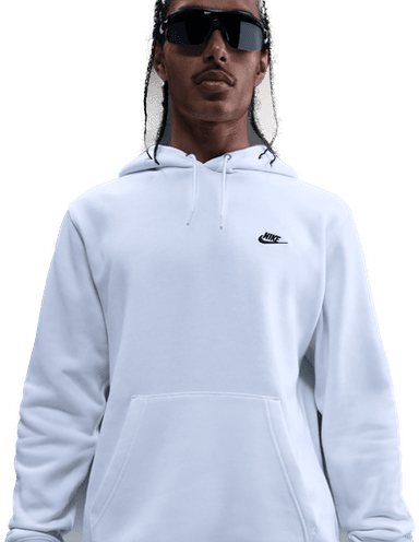 Nike Club fleecehettegenser - Hvit