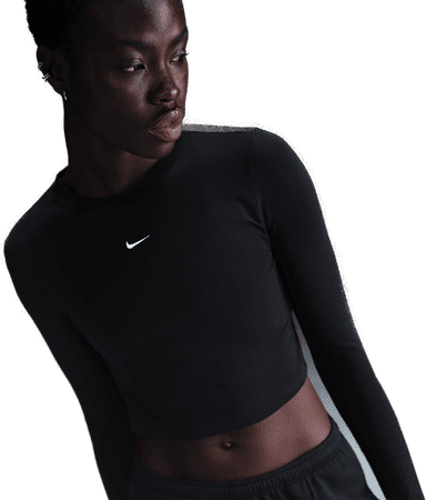 Nike Chill Knit langermet overdel dame - Svart