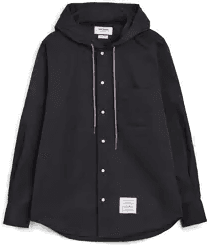 Thom Browne Long Sleeve Hooded Overshirt