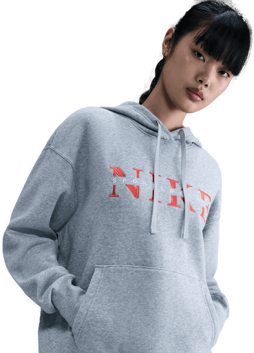 Nike Phoenix Fleece hettegenser dame - Grå